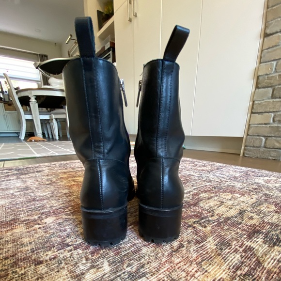 L’Intervalle Leather Combat Boots - Picture 6 of 10